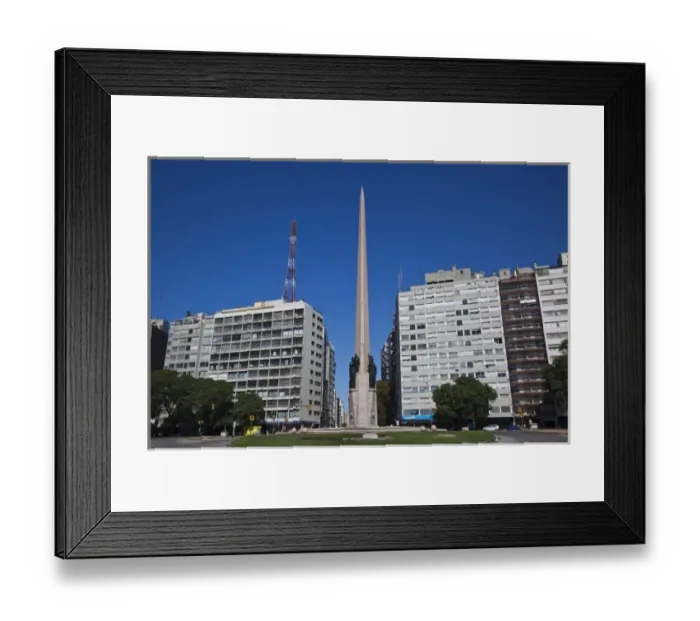 Framed Print : URUGUAY, Montevideo Department, Montevideo. El Obelisko on Avenida 18 de Julio Framed Print : URUGUAY, Montevideo Department, Montevideo. El Obelisko on Avenida 18 de Julio