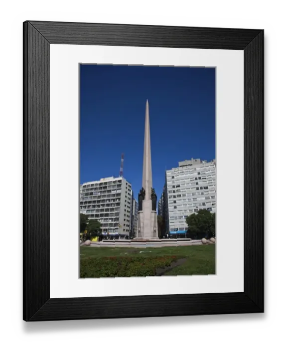 Framed Print : Uruguay, Montevideo Department, Montevideo. El Obelisko on Avenida 18 de Julio Framed Print : Uruguay, Montevideo Department, Montevideo. El Obelisko on Avenida 18 de Julio