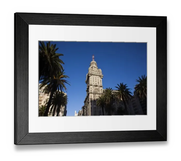 Framed Print : Uruguay, Montevideo Department, Montevideo. Palacio Salvo building from Plaza Independencia Framed Print : Uruguay, Montevideo Department, Montevideo. Palacio Salvo building from Plaza Independencia