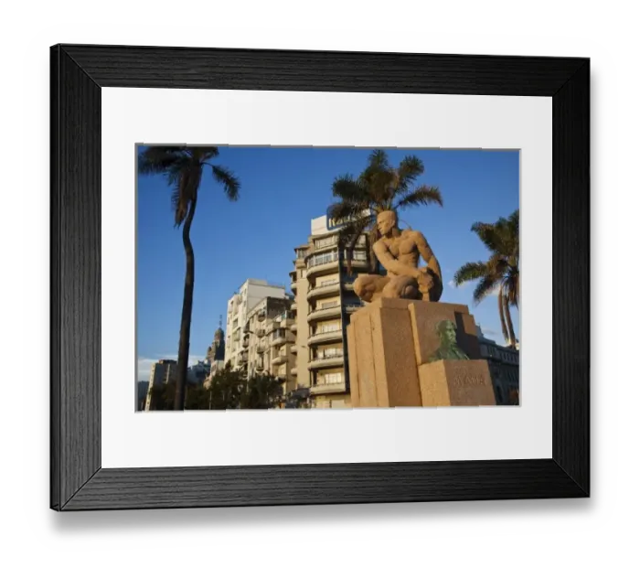Framed Print : Uruguay, Montevideo Department, Montevideo. Plaza Espana, sunset Framed Print : Uruguay, Montevideo Department, Montevideo. Plaza Espana, sunset