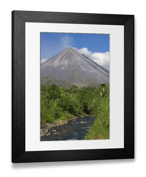 Framed Print : Arenal Volcano and fresh water stream near La Fortuna, San Carlos, Costa Rica Framed Print : Arenal Volcano and fresh water stream near La Fortuna, San Carlos, Costa Rica