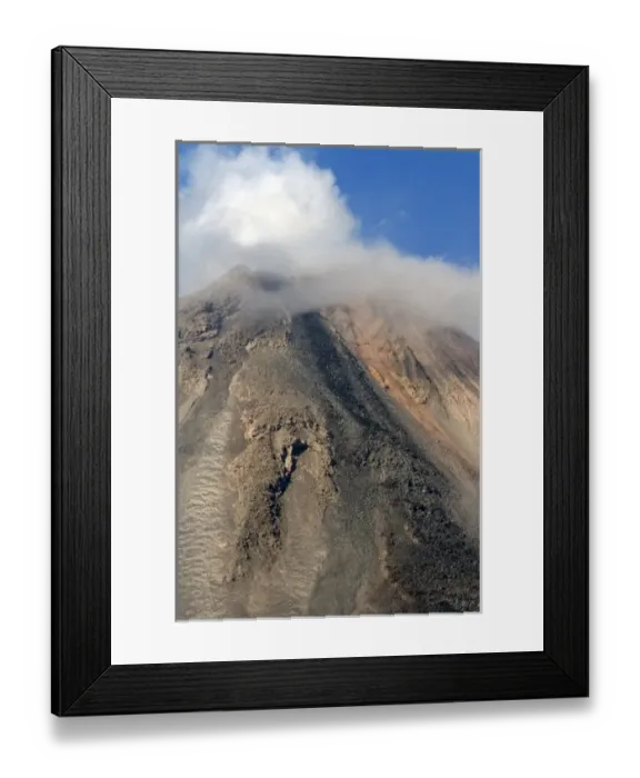 Framed Print : Arenal Volcano erupting during the day near La Fortuna, San Carlos, Costa Rica Framed Print : Arenal Volcano erupting during the day near La Fortuna, San Carlos, Costa Rica