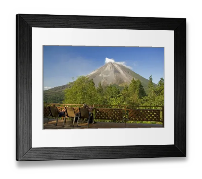 Framed Print : View of the Arenal Volcano from the Arenal Observatory Lodge near La Fortuna, San Carlos Framed Print : View of the Arenal Volcano from the Arenal Observatory Lodge near La Fortuna, San Carlos