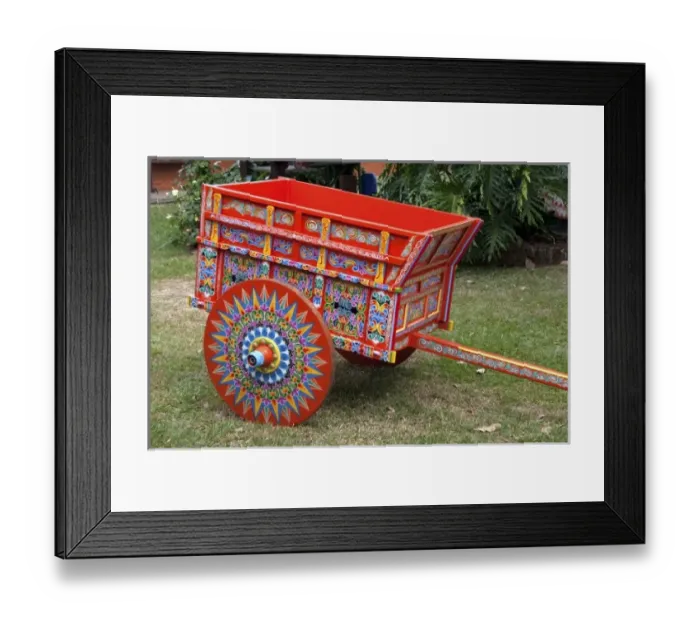 Framed Print : Carretas are elaborately painted oxcarts in the city of Sarchi Norte, Cosat Rica Framed Print : Carretas are elaborately painted oxcarts in the city of Sarchi Norte, Cosat Rica