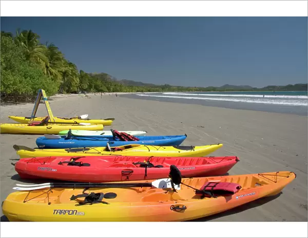Sea kayak rentals at Playa Samara, Costa Rica