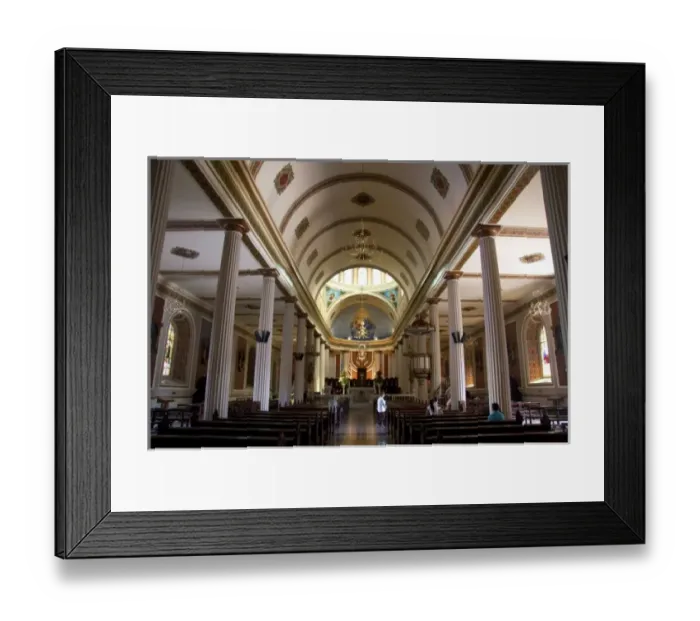 Framed Print : Interior view of the Metropollitan Cathedral of San Jose, Costa Rica Framed Print : Interior view of the Metropollitan Cathedral of San Jose, Costa Rica