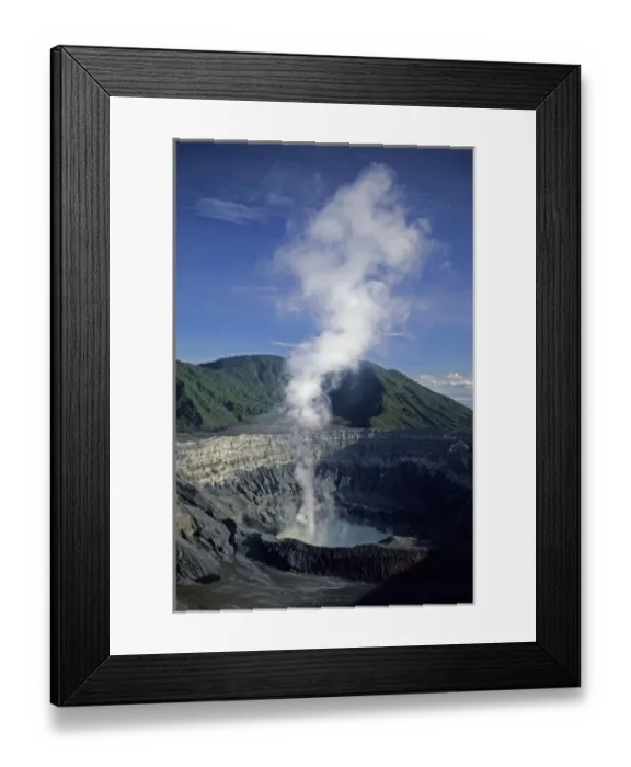 Framed Print : Costa Rica, Poas crater, Volcan Poas National Park Framed Print : Costa Rica, Poas crater, Volcan Poas National Park