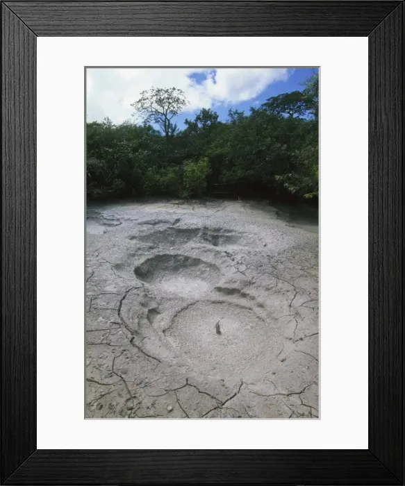 Framed Print : Costa Rica, Rincon de la Vieja National Park, mud pots Framed Print : Costa Rica, Rincon de la Vieja National Park, mud pots