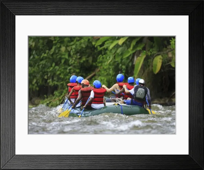 Framed Print : Students White water rafting, Sarapiqui River, Costa Rica Framed Print : Students White water rafting, Sarapiqui River, Costa Rica