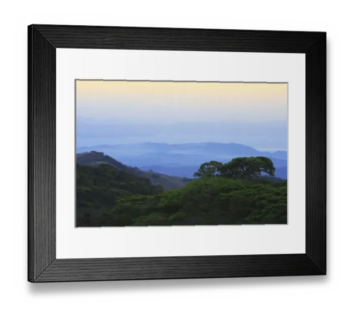 Framed Print : Looking from Monteverde towards Gulf of Nicoya at sunrise, Monteverde Cloud Forest Framed Print : Looking from Monteverde towards Gulf of Nicoya at sunrise, Monteverde Cloud Forest