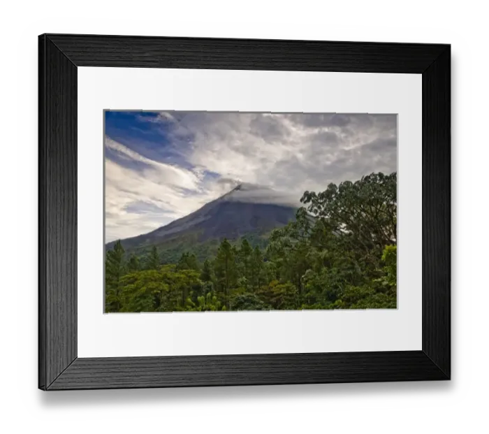 Framed Print : Costa Rica, Volcano Arenal National Park, Volcano Arenal from Arenal Observatory Lodge Framed Print : Costa Rica, Volcano Arenal National Park, Volcano Arenal from Arenal Observatory Lodge