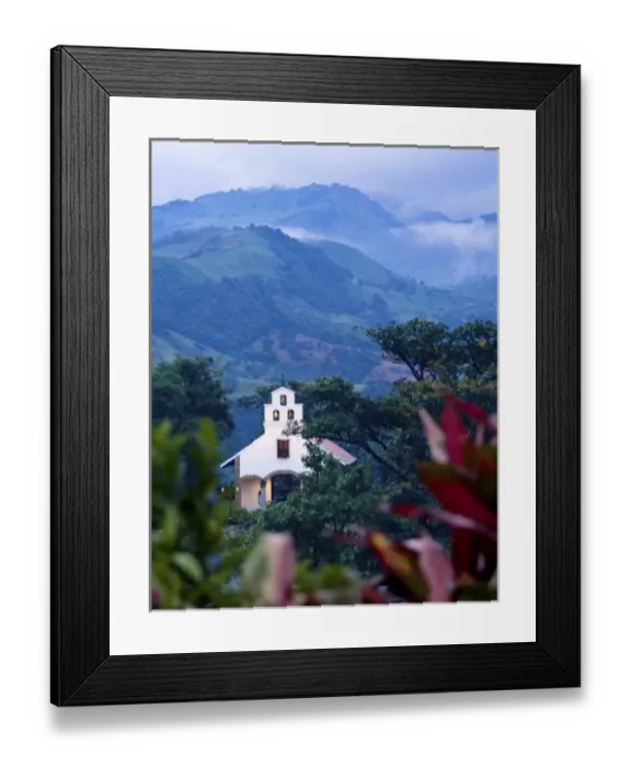 Framed Print : Costa Rica, Los Angeles Cloud Forest Reserve, Mariana Wedding Chapel