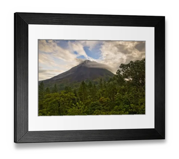 Framed Print : Costa Rica, Volcano Arenal National Park, Volcano Arenal from Arenal Observatory Lodge Framed Print : Costa Rica, Volcano Arenal National Park, Volcano Arenal from Arenal Observatory Lodge
