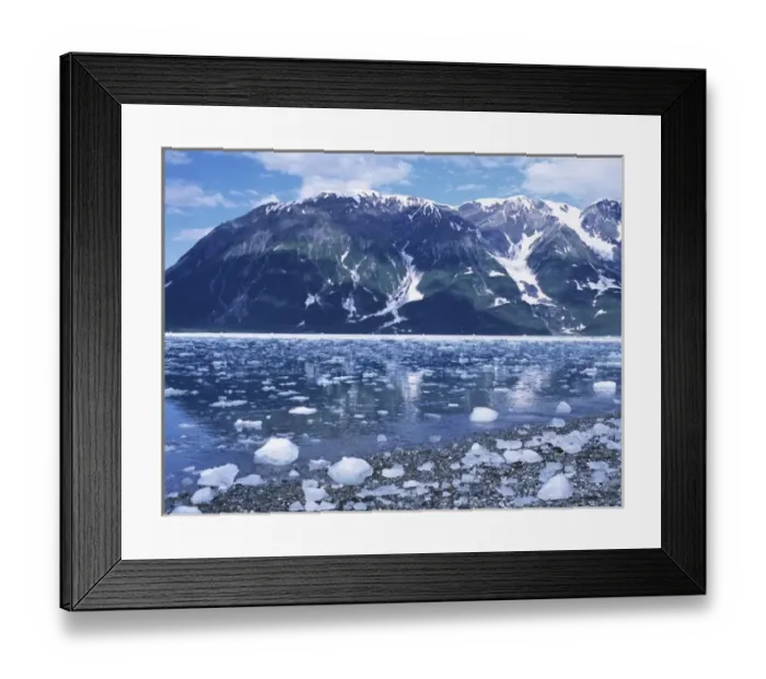 Framed Print : Icebergs in Disenchantment Bay, Russell Fiord Wilderness, near Yakutat, Alaska