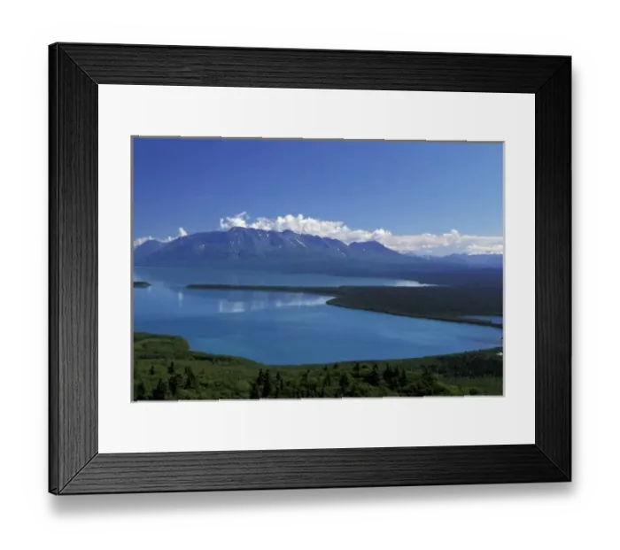 Framed Print : USA, Alaska, Katmai National Park. Spectacular view of Iliuk Arm of Naknek Lake at Mt Framed Print : USA, Alaska, Katmai National Park. Spectacular view of Iliuk Arm of Naknek Lake at Mt