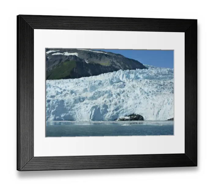Framed Print : Aialik Glacier meets the waters of Aialik Bay in Kenai Fjords National Park Alaska Framed Print : Aialik Glacier meets the waters of Aialik Bay in Kenai Fjords National Park Alaska