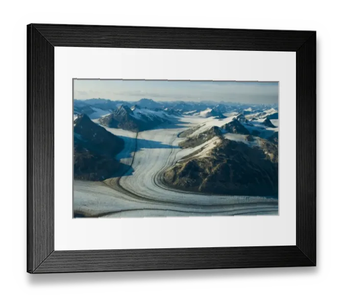 Framed Print : Chigmit Mountains and icefields rise sharply above Lake Clark National Park, Alaska Framed Print : Chigmit Mountains and icefields rise sharply above Lake Clark National Park, Alaska