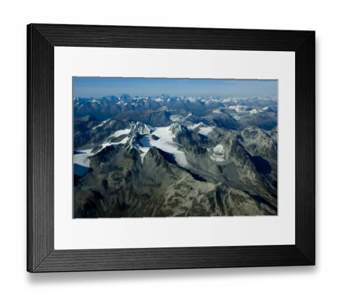 Framed Print : Chigmit Mountains in Lake Clark National Park, Alaska on the Ring of Fire around the Pacific Rim