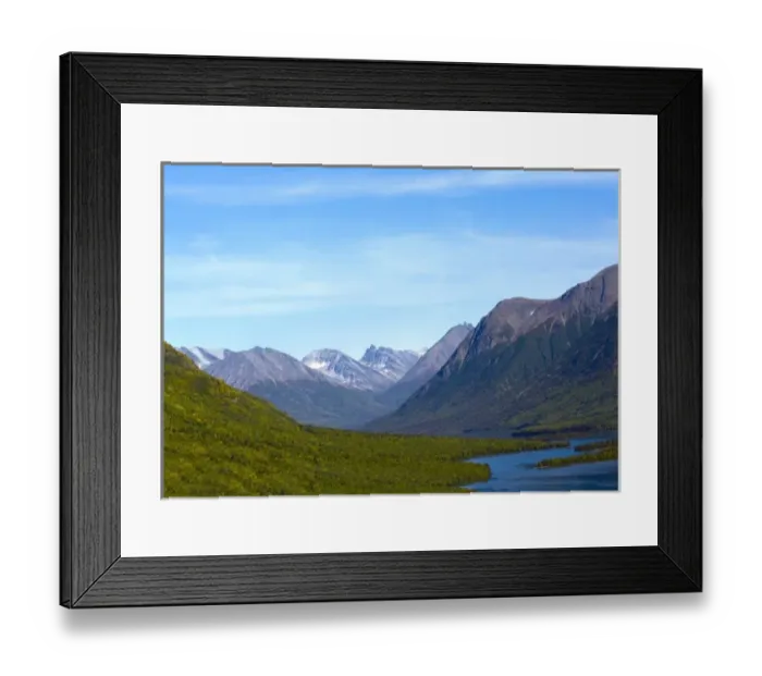 Framed Print : Chigmit Mountains in Lake Clark National Park, Alaska