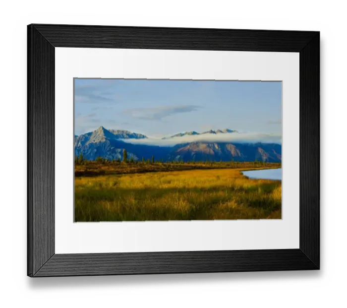 Framed Print : Autumn colors adorn Chugach National Forest, Alaska Framed Print : Autumn colors adorn Chugach National Forest, Alaska
