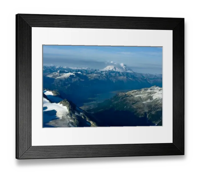 Framed Print : Iliamna Volcano towers above the Chigmit Mountains in Clark National Park, Alaska Framed Print : Iliamna Volcano towers above the Chigmit Mountains in Clark National Park, Alaska