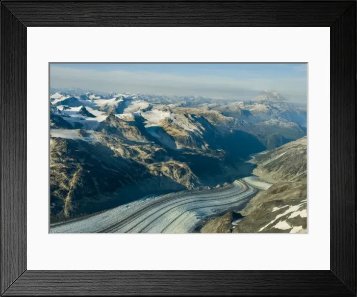 Framed Print : Iliamna Volcano and the Chigmit Mountains and icefields rise sharply above Lake Clark National Park Framed Print : Iliamna Volcano and the Chigmit Mountains and icefields rise sharply above Lake Clark National Park