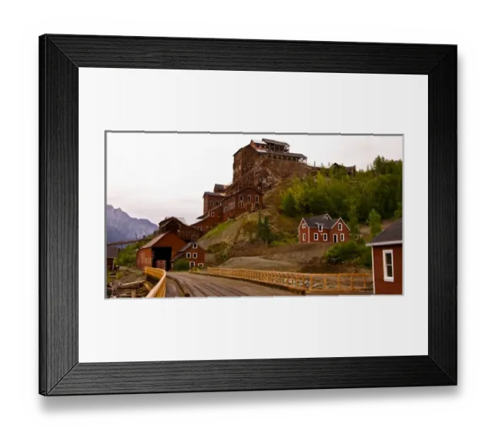Framed Print : Touring the long-defunct Kennicott copper mill in Kennicott, Alaska Framed Print : Touring the long-defunct Kennicott copper mill in Kennicott, Alaska