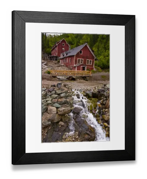Framed Print : Touring the long-defunct Kennicott copper mill in Kennicott, Alaska Framed Print : Touring the long-defunct Kennicott copper mill in Kennicott, Alaska
