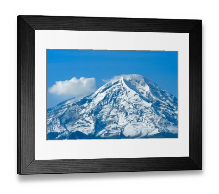 Framed Print : Mt. Redoubt Volcano in Lake Clark National Park, Alaska on the Ring of Fire around the Pacific Rim