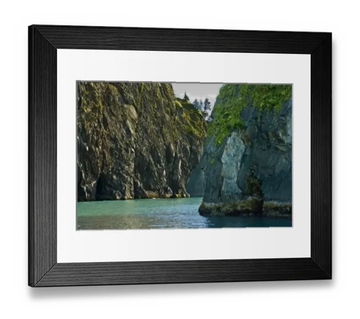 Framed Print : USA, Pacific Northwest, Alaska, Kenai Fjords National Park. Fantastic Spire Cove