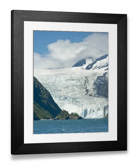 Framed Print : USA, Pacific Northwest, Alaska, Kenai Fjords National Park. Dramatic Holgate Glacier