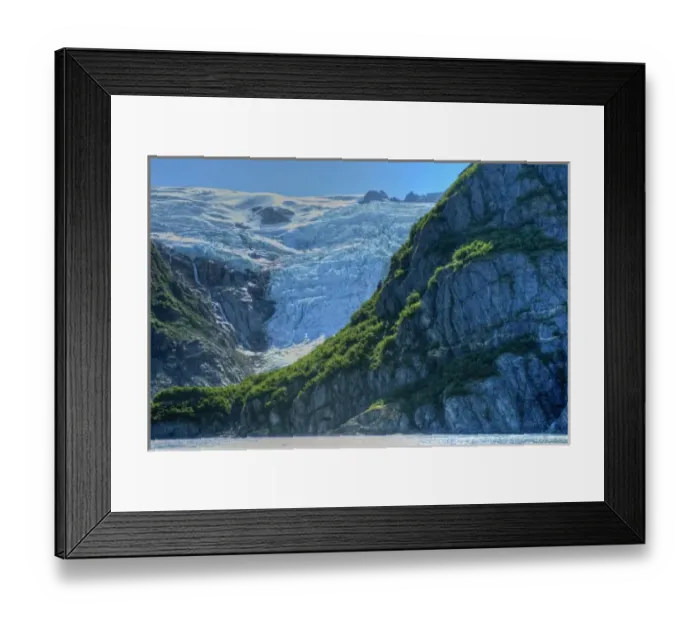 Framed Print : USA, Pacific Northwest, Alaska, Kenai Fjords National Park. Seldom seen Surprise Glacier Framed Print : USA, Pacific Northwest, Alaska, Kenai Fjords National Park. Seldom seen Surprise Glacier