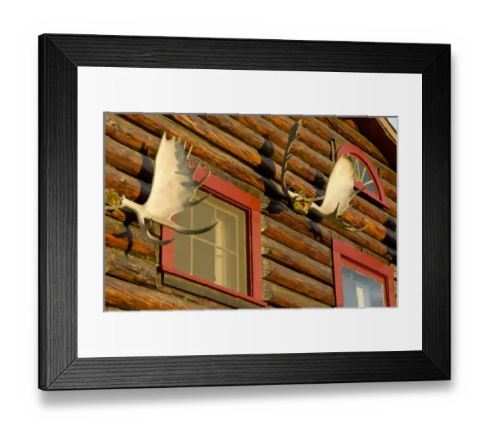 Framed Print : USA, Pacific Northwest, Alaska, Arctic Circle; Bettles Lodge north of the Arctic Circle in Bettles Framed Print : USA, Pacific Northwest, Alaska, Arctic Circle; Bettles Lodge north of the Arctic Circle in Bettles