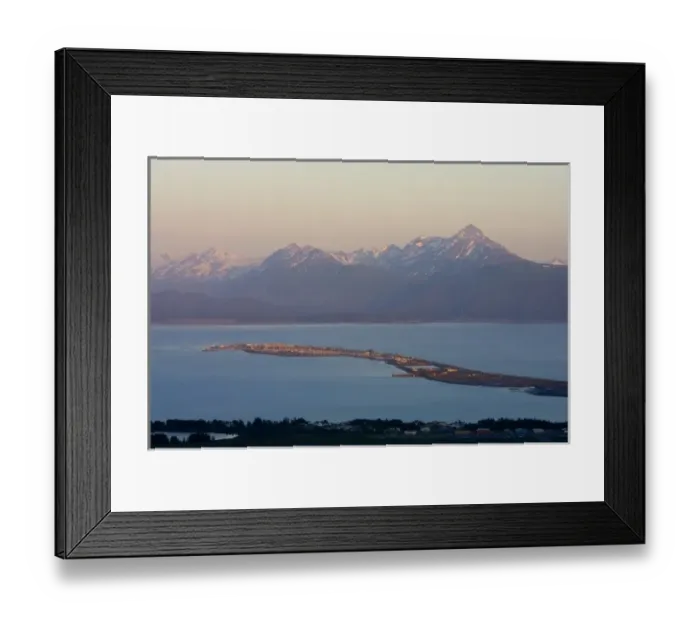 Framed Print : Homer, Alaska at sunset Framed Print : Homer, Alaska at sunset