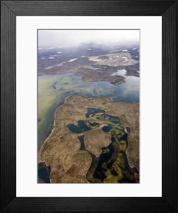 Framed Print : An aerial view of the arctic wilderness in the heart of the Arctic National Wildlife Refuge Framed Print : An aerial view of the arctic wilderness in the heart of the Arctic National Wildlife Refuge