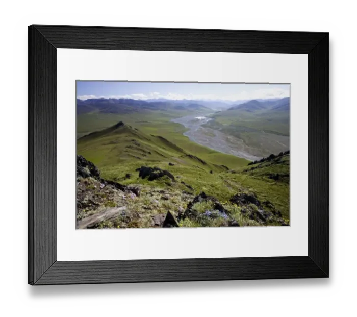 Framed Print : Caribou Pass and Kongakut River Valley - Arctic National Wildlife Refuge, Alaska Framed Print : Caribou Pass and Kongakut River Valley - Arctic National Wildlife Refuge, Alaska