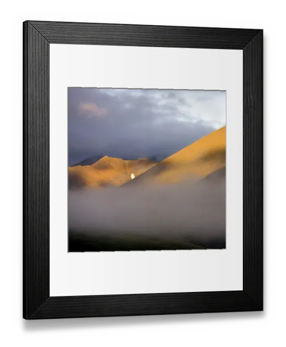 Framed Print : Brooks Range Fog and Light - Arctic National Wildlife Refuge Alaska