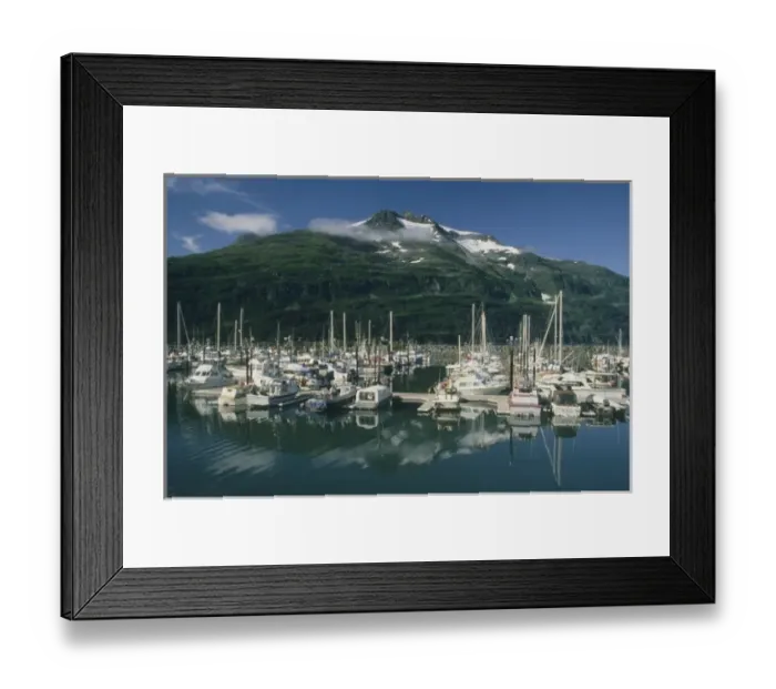 Framed Print : USA, Alaska, Boat Harbor, Whittier, Gateway to Prince William Sound Framed Print : USA, Alaska, Boat Harbor, Whittier, Gateway to Prince William Sound