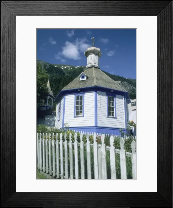 Framed Print : Russian Orthodox Church, Juneau, SE Alaska, USA