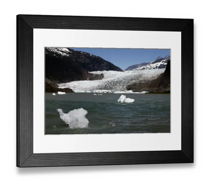 Framed Print : USA, Alaska. Hubbard Glacier, an advancing tidewater glacier popular for viewing from cruiseships