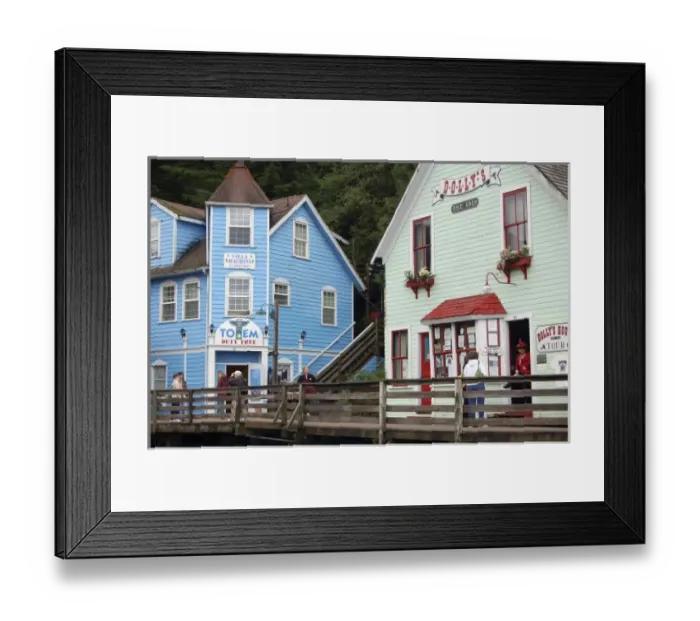 Framed Print : Creek Street, Ketchikan, Alaska Framed Print : Creek Street, Ketchikan, Alaska