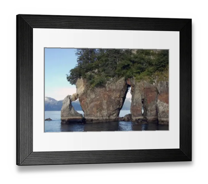 Framed Print : Three hole point on wildlife tour of Kenai Fjords National Park, Seward, Alaska Framed Print : Three hole point on wildlife tour of Kenai Fjords National Park, Seward, Alaska