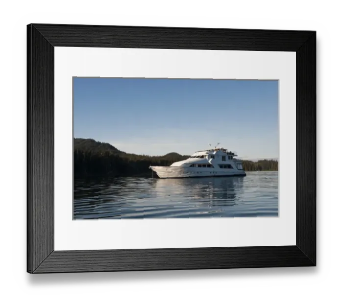 Framed Print : Alaska. Safari Quest anchored in Windham Bay in the Chuck River Wilderness Area, Southeast Alaska Framed Print : Alaska. Safari Quest anchored in Windham Bay in the Chuck River Wilderness Area, Southeast Alaska