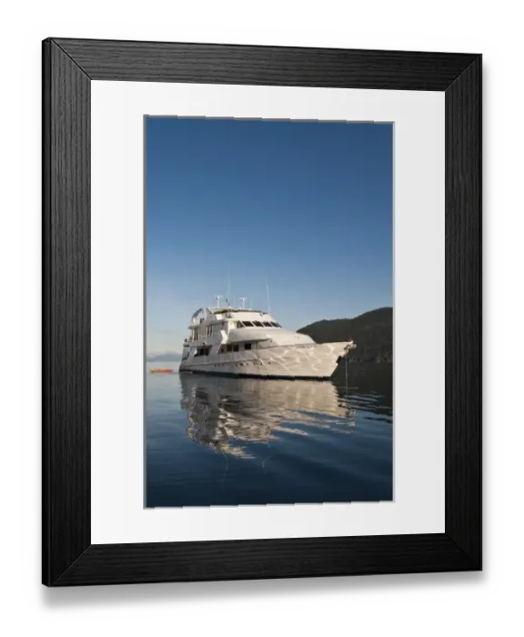 Framed Print : Alaska. Safari Quest anchored in Windham Bay in the Chuck River Wilderness Area, Southeast Alaska Framed Print : Alaska. Safari Quest anchored in Windham Bay in the Chuck River Wilderness Area, Southeast Alaska
