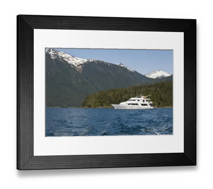 Framed Print : Alaska. Safari Quest anchored in Windham Bay in the Chuck River Wilderness Area, Southeast Alaska Framed Print : Alaska. Safari Quest anchored in Windham Bay in the Chuck River Wilderness Area, Southeast Alaska
