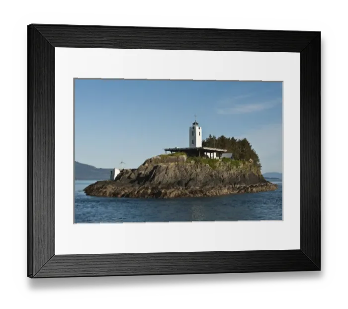 Framed Print : Alaska. Five Finger Lighthouse in the Five Finger Islands area of Frederick Sound, Southeast Alaska Framed Print : Alaska. Five Finger Lighthouse in the Five Finger Islands area of Frederick Sound, Southeast Alaska
