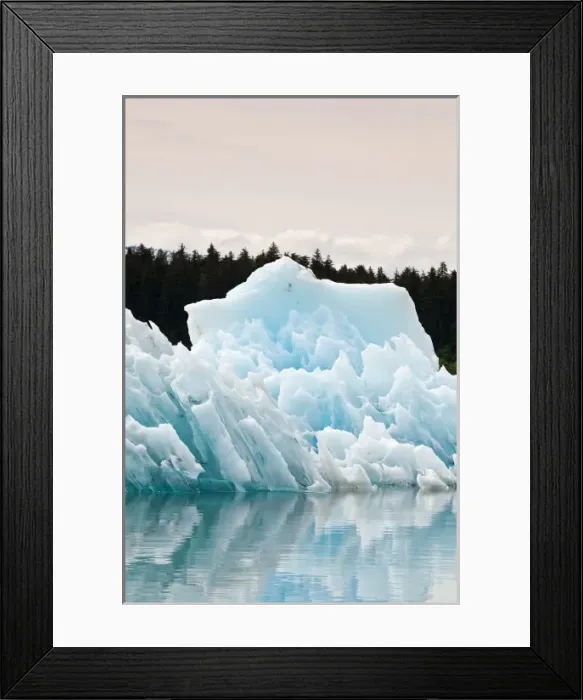 Framed Print : Alaska. Iceberg in LeConte Bay, Southeast Alaska