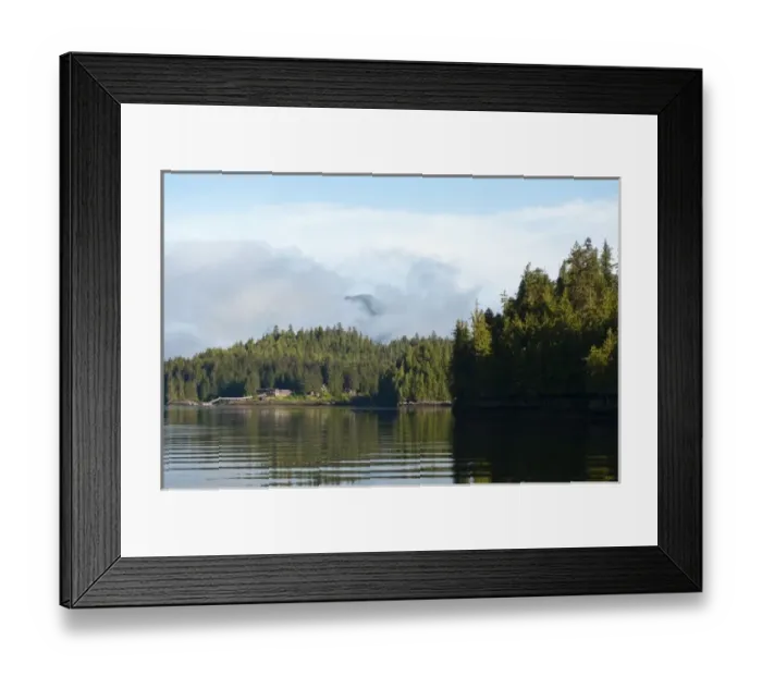 Framed Print : Alaska. Yes Bay Lodge, Yes Bay, Cleveland Peninsula region of Southeast Alaska