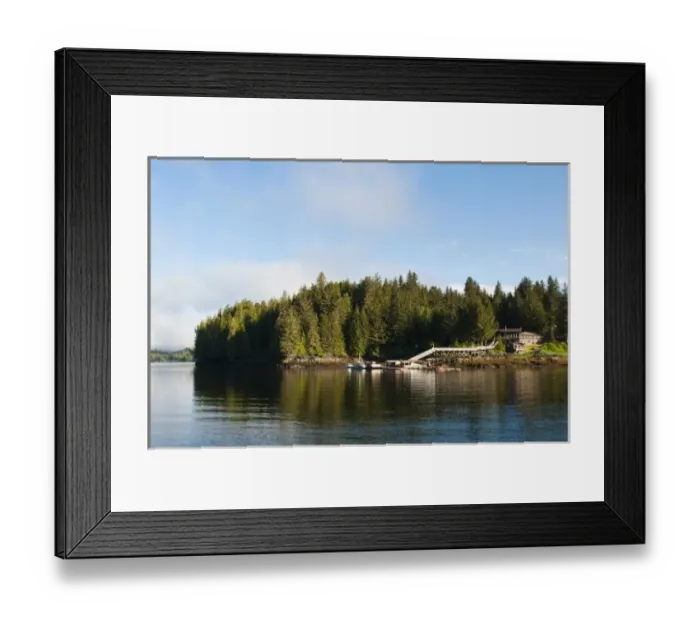 Framed Print : Alaska. Yes Bay Lodge, Yes Bay, Cleveland Peninsula region of Southeast Alaska Framed Print : Alaska. Yes Bay Lodge, Yes Bay, Cleveland Peninsula region of Southeast Alaska