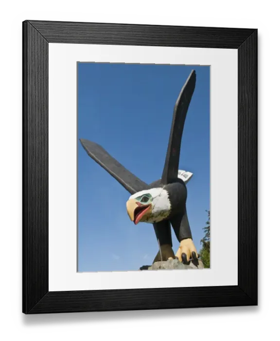 Framed Print : Ketchikan, Alaska. Bald eagle totem near cruise terminal Ketchikan, Southeast Alaska Framed Print : Ketchikan, Alaska. Bald eagle totem near cruise terminal Ketchikan, Southeast Alaska